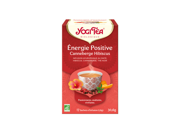 Yogie tea Énergie positive Canneberge hibiscus BIO - 17 sachets