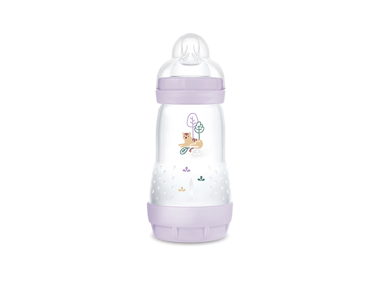 Easy Start Biberon Anti-colique Coloris Lilas Tétine débit 2 - 260ml