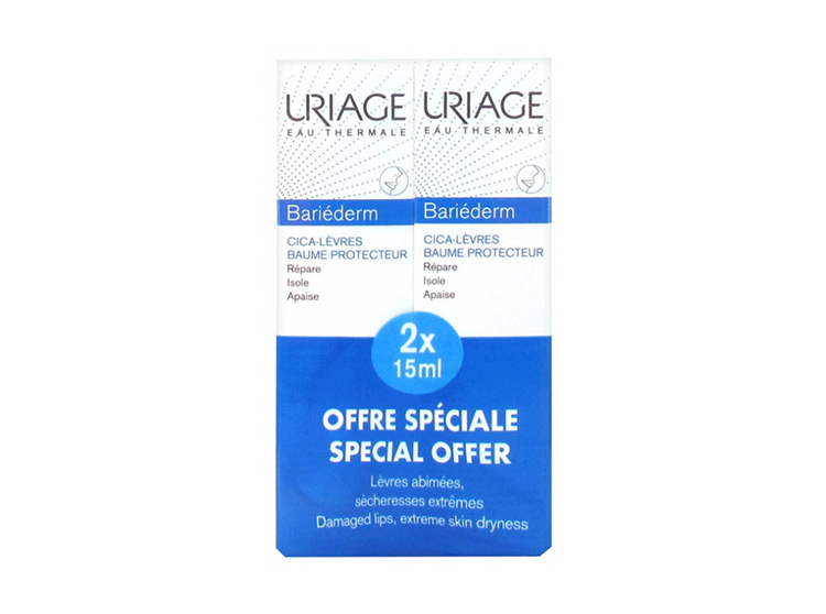 Uriage Bariéderm Baume cica-lèvres - 2X15ml