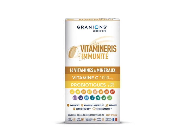 Granions Vitamineris Immunité 1000mg - 30 comprimés