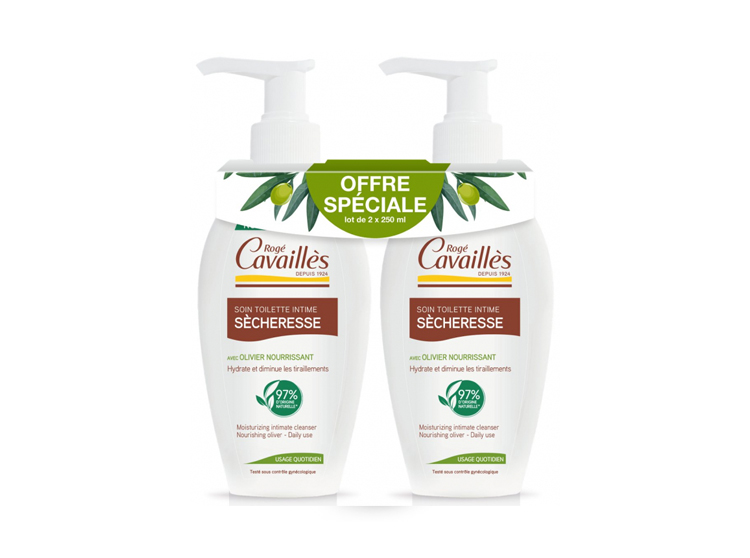 Rogé Cavaillès Soin naturel toilette intime Sécheresse - 2x250ml